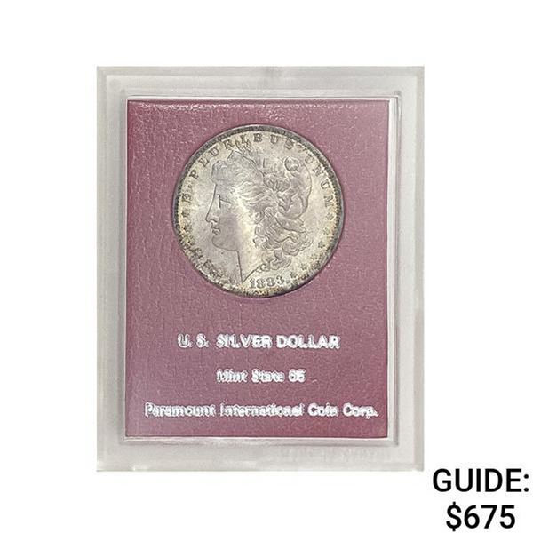 1883-O Morgan Silver Dollar REDFIELD MS65