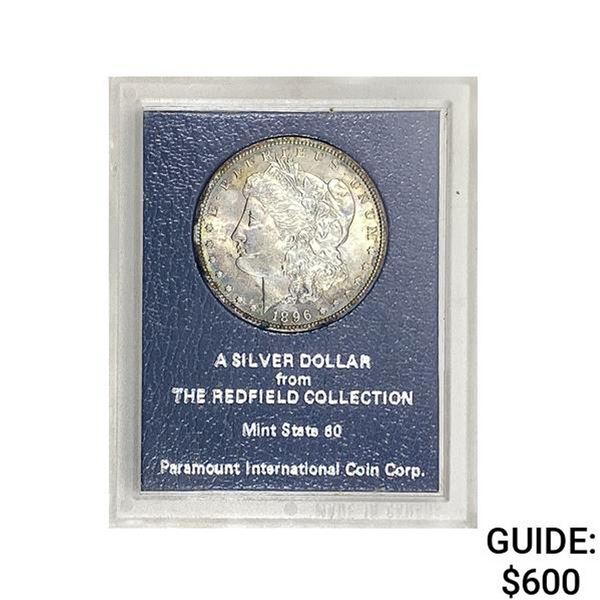 1896 Morgan Silver Dollar REDFIELD MS60