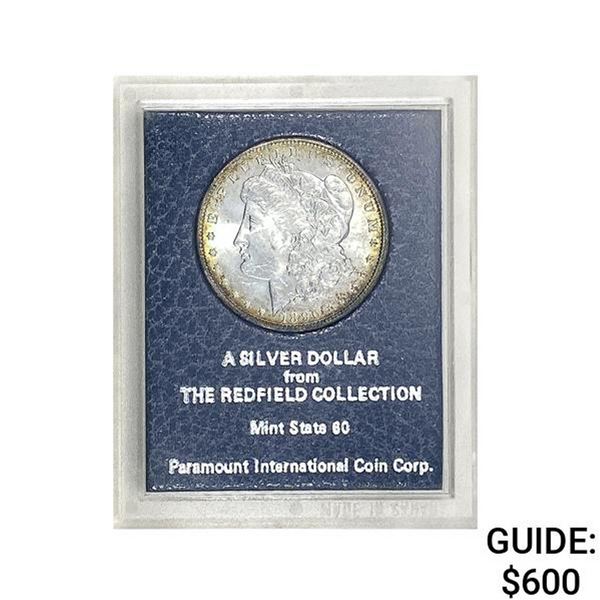 1890 Morgan Silver Dollar REDFIELD MS60