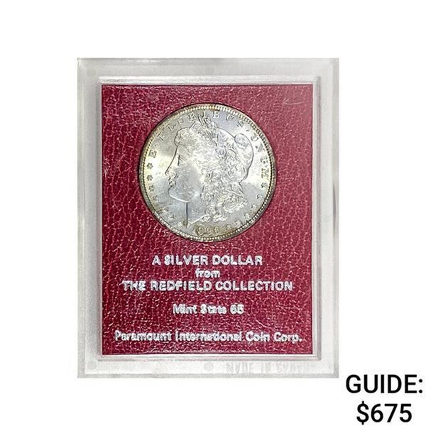 1896 Morgan Silver Dollar REDFIELD MS65