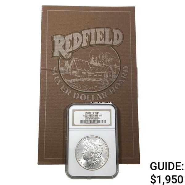 1889-S Morgan Silver Dollar REDFIELD NGC MS64
