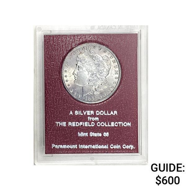 1899-O Morgan Silver Dollar REDFIELD MS65