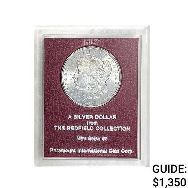 1883-CC Morgan Silver Dollar REDFIELD MS65