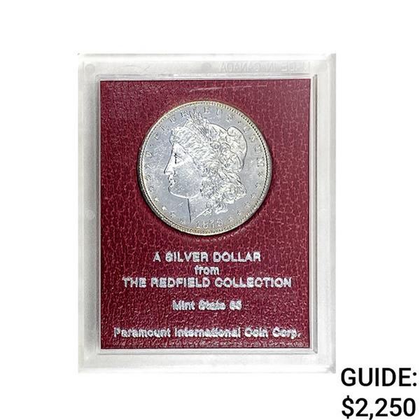 1878-CC Morgan Silver Dollar REDFIELD M65