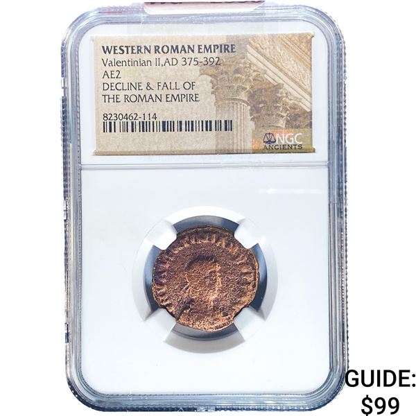 Western Roman Valentinian II, AD 375-392 AE2 NGC