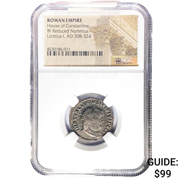 Roman Licinius I, AD 308-324 BI Reduced Nummus