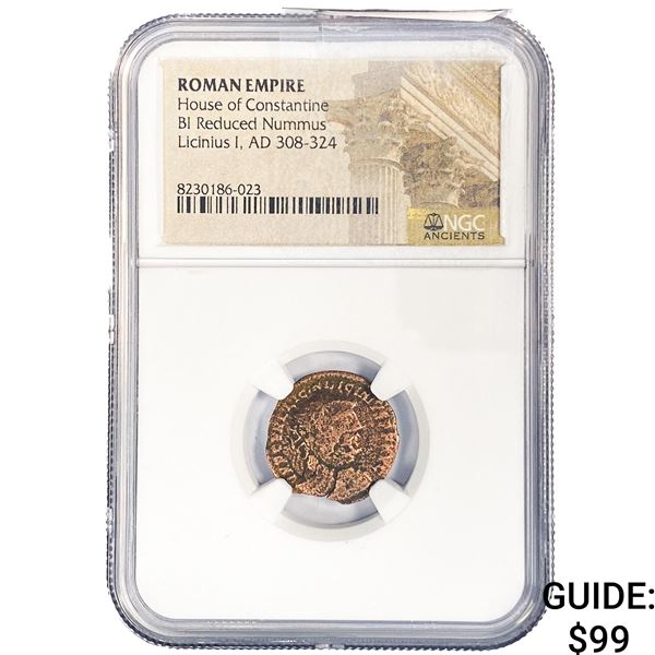 Roman Licinius I, AD 308-324 BI Reduced Nummus