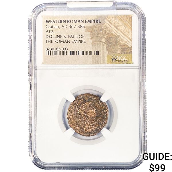 Western Roman Gratian, AD 367-383 AE2 NGC