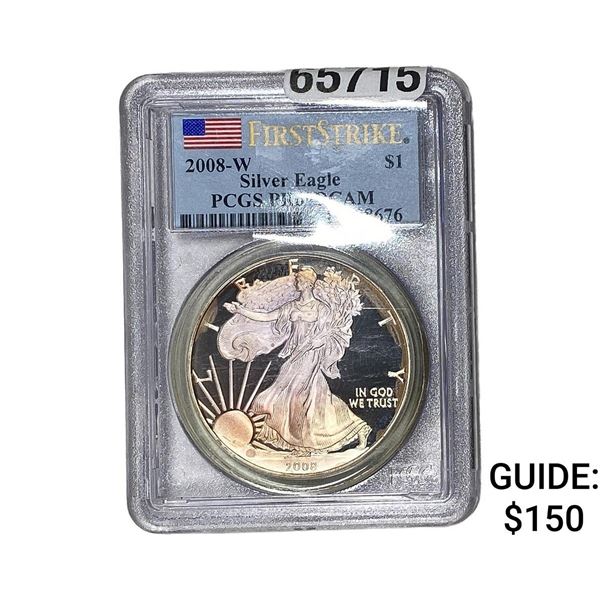 2008-W Silver Eagle PCGS PR69 DCAM