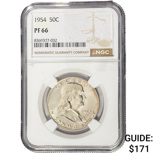 1954 Franklin Half Dollar NGC PF66