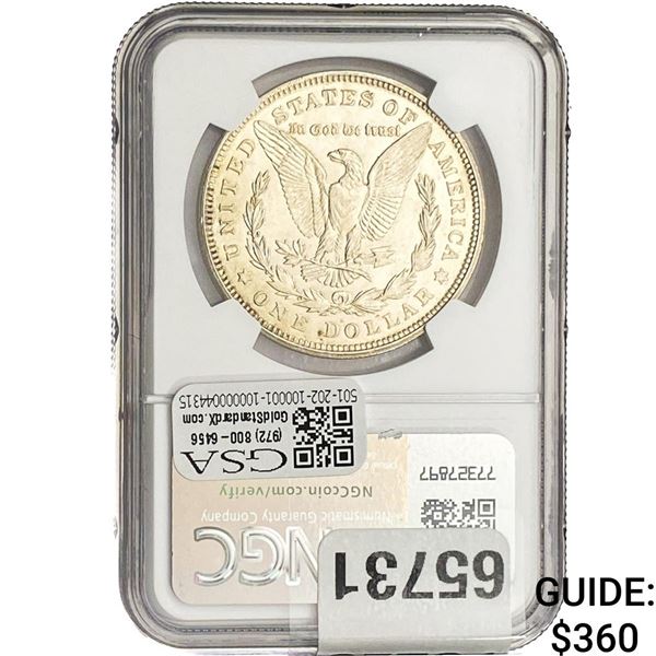 1921-D Morgan Silver Dollar NGC MS63