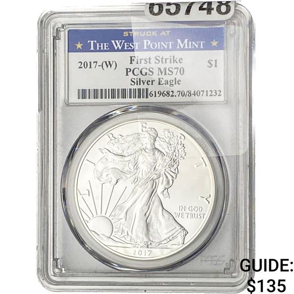 2017-W Silver Eagle PCGS MS70