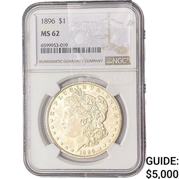1869 Morgan Silver Dollar NGC MS62