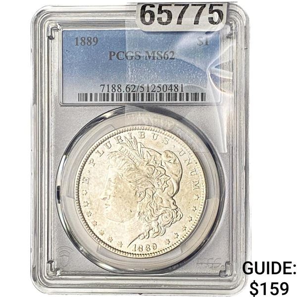 1889 Morgan Silver Dollar PCGS MS62
