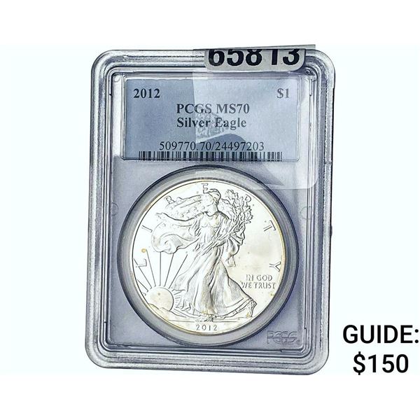 2012 Silver Eagle PCGS MS70