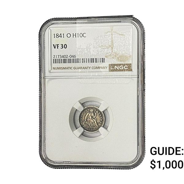 1841-O Seated Liberty Half Dime NGC VF30