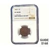 Image 1 : 1869 Two Cent Piece NGC VF30 BN
