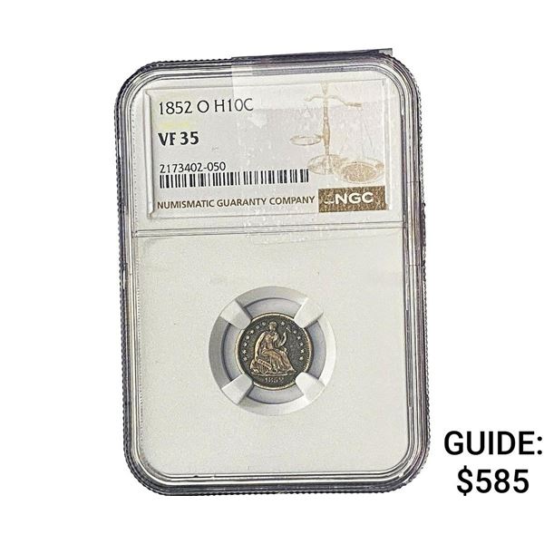 1852-O Seated Liberty Half Dime NGC VF35