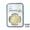 Image 1 : 1923 Silver Peace Dollar NGC MS64