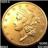 Image 1 : 1859-S $20 Gold Double Eagle CHOICE BU