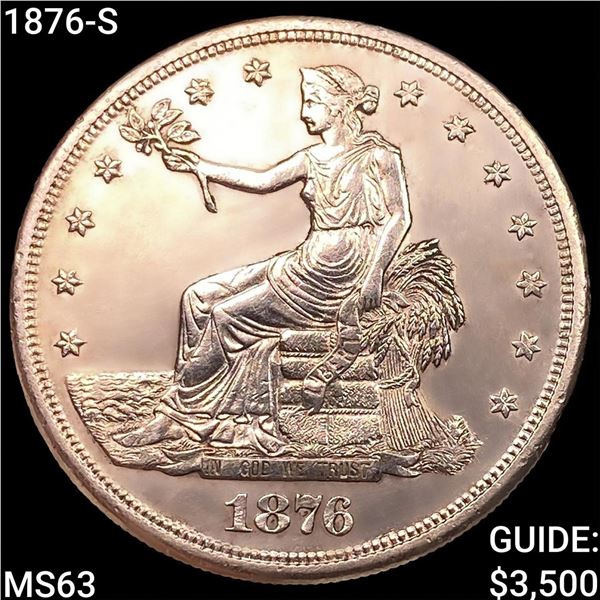 1876-S Silver Trade Dollar CHOICE BU