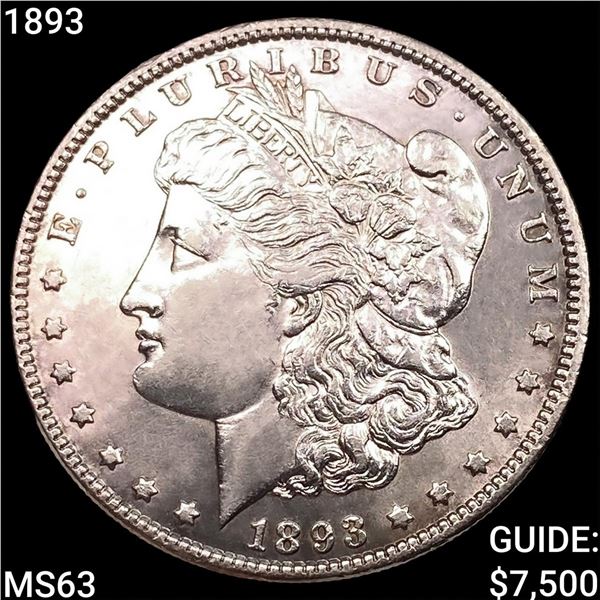 1893 Morgan Silver Dollar CHOICE BU
