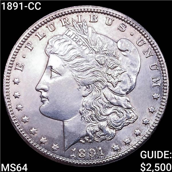 1891-CC Morgan Silver Dollar CHOICE BU