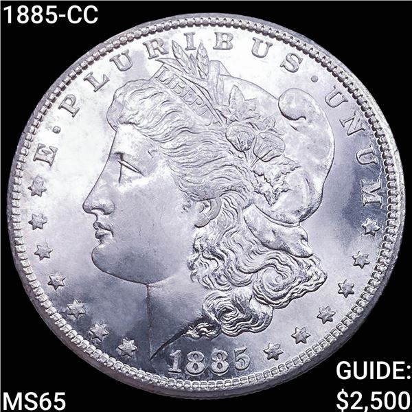 1885-CC Morgan Silver Dollar GEM BU
