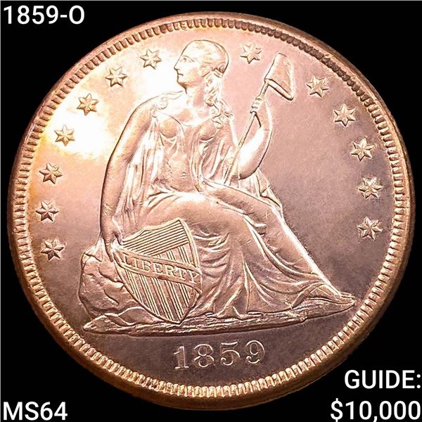 1859-O Seated Liberty Dollar CHOICE BU