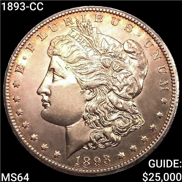 1893-CC Morgan Silver Dollar CHOICE BU