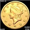 Image 1 : 1851-O Rare Gold Dollar HIGH GRADE