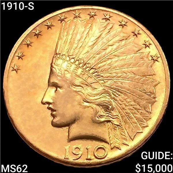 1910-S $10 Gold Eagle UNCIRCULATED