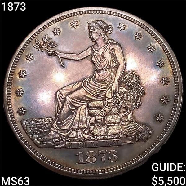 1873 Silver Trade Dollar CHOICE BU