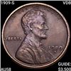 Image 1 : 1909-S VDB Wheat Cent CHOICE AU