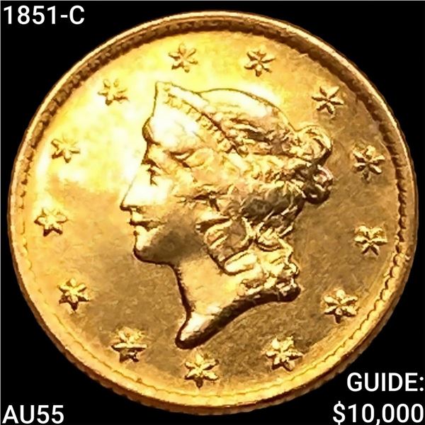 1851-C Rare Gold Dollar HIGH GRADE