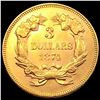 Image 2 : 1874 $3 Gold Piece CHOICE BU