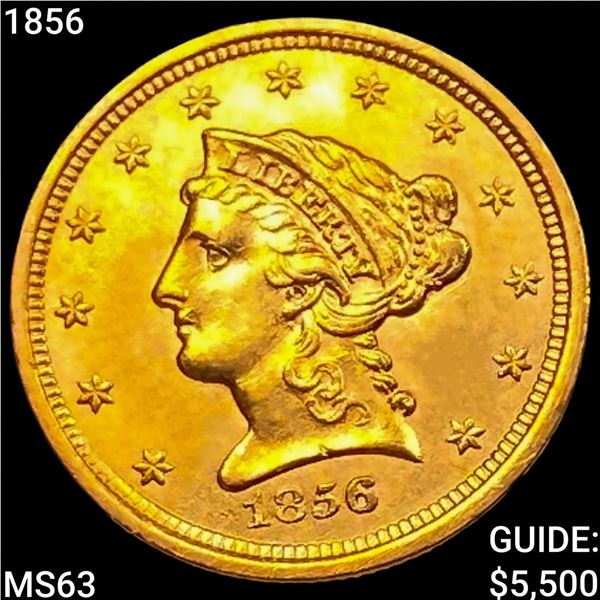 1856 $2.50 Gold Quarter Eagle CHOICE BU