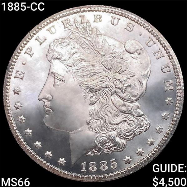 1885-CC Morgan Silver Dollar GEM BU