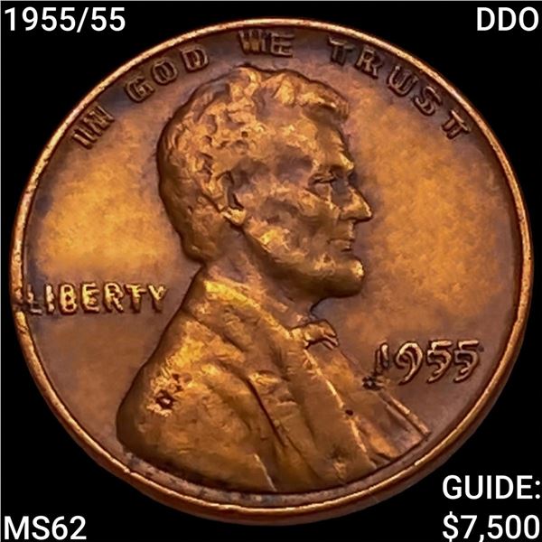 1955/55 DDO Wheat Cent UNCIRCULATED
