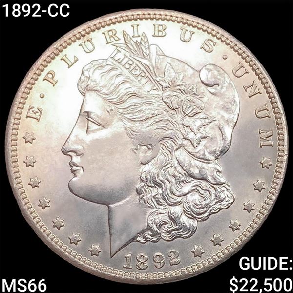 1892-CC Morgan Silver Dollar GEM BU