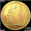 Image 1 : 1805NR Colombia Gold 8 Escudos .7615oz UNC