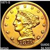 Image 1 : 1871-S $2.50 Gold Quarter Eagle UNCIRCULATED