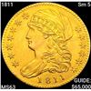 Image 1 : 1811 Sm 5 $5 Gold Half Eagle CHOICE BU