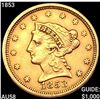 Image 1 : 1853 $2.50 Gold Quarter Eagle CHOICE AU