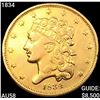 Image 1 : 1834 $5 Gold Half Eagle CHOICE AU
