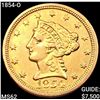 Image 1 : 1854-O $2.50 Gold Quarter Eagle UNCIRCULATED