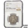 Image 1 : 1861-0 Seated Liberty Half Dollar NGC F12
