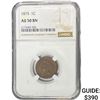 Image 1 : 1875 Indian Head Cent NGC AU50 BN