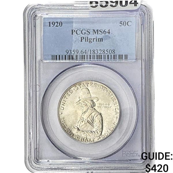 1920 Pilgrim Half Dollar PCGS MS64