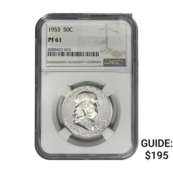 1953 Franklin Half Dollar NGC PF61